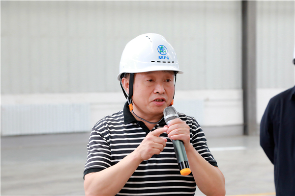 平博集团复工复产促增添项目观摩聚会与会职员走进大秦国源三秦环保秦邦园区在榆项目